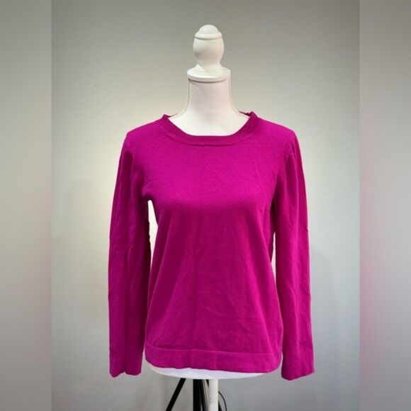 SALE! Pink J. Crew Factory Teddie Sweater Size M EUC - Picture 1 of 5